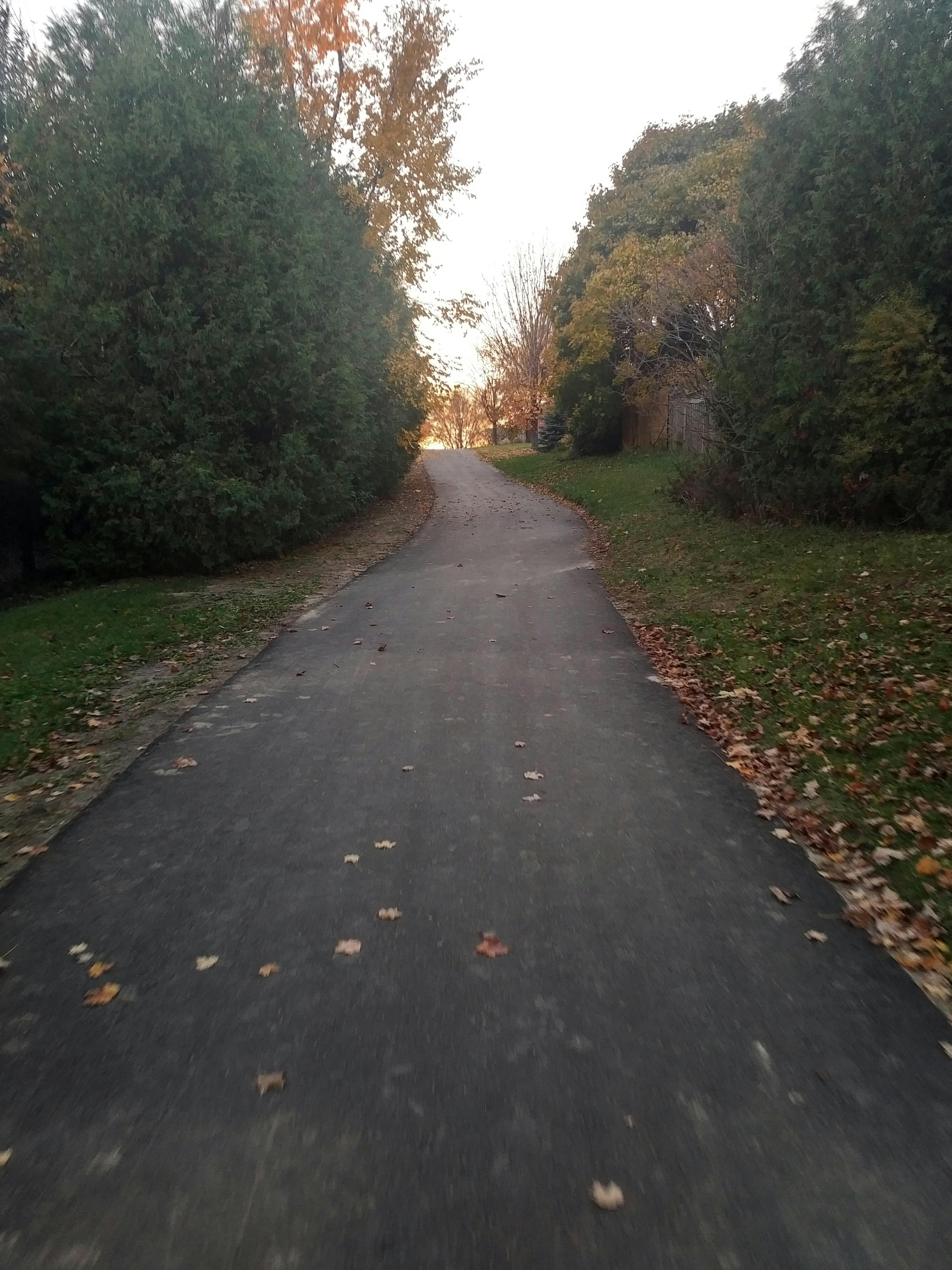 Trail conditions after paving