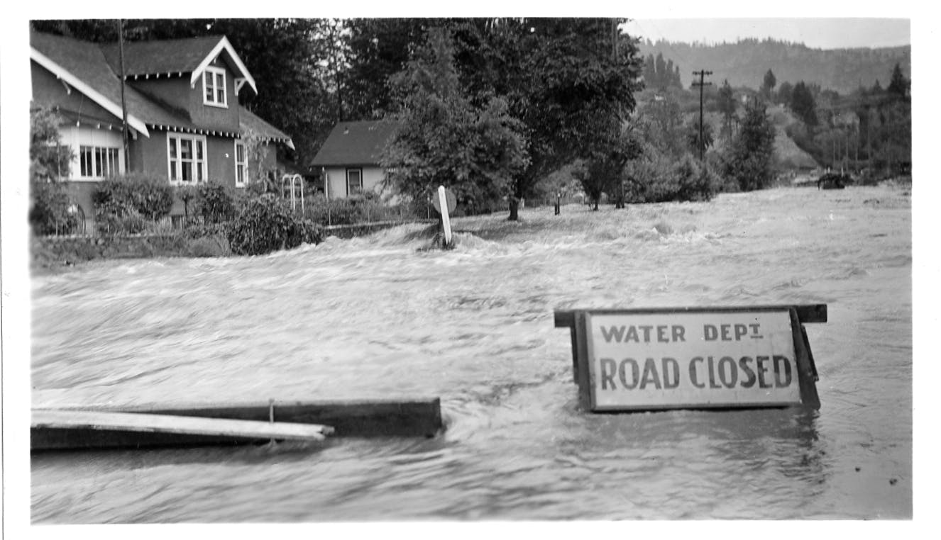 Historical photo of creek flooding #3