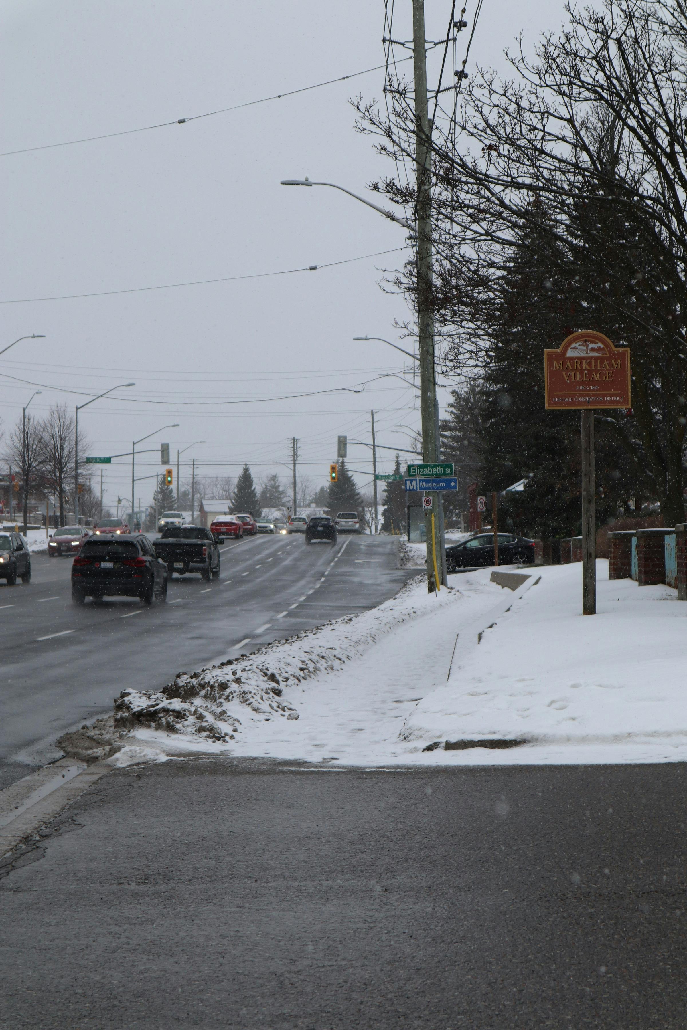 16th Avenue looking west to Markham Road