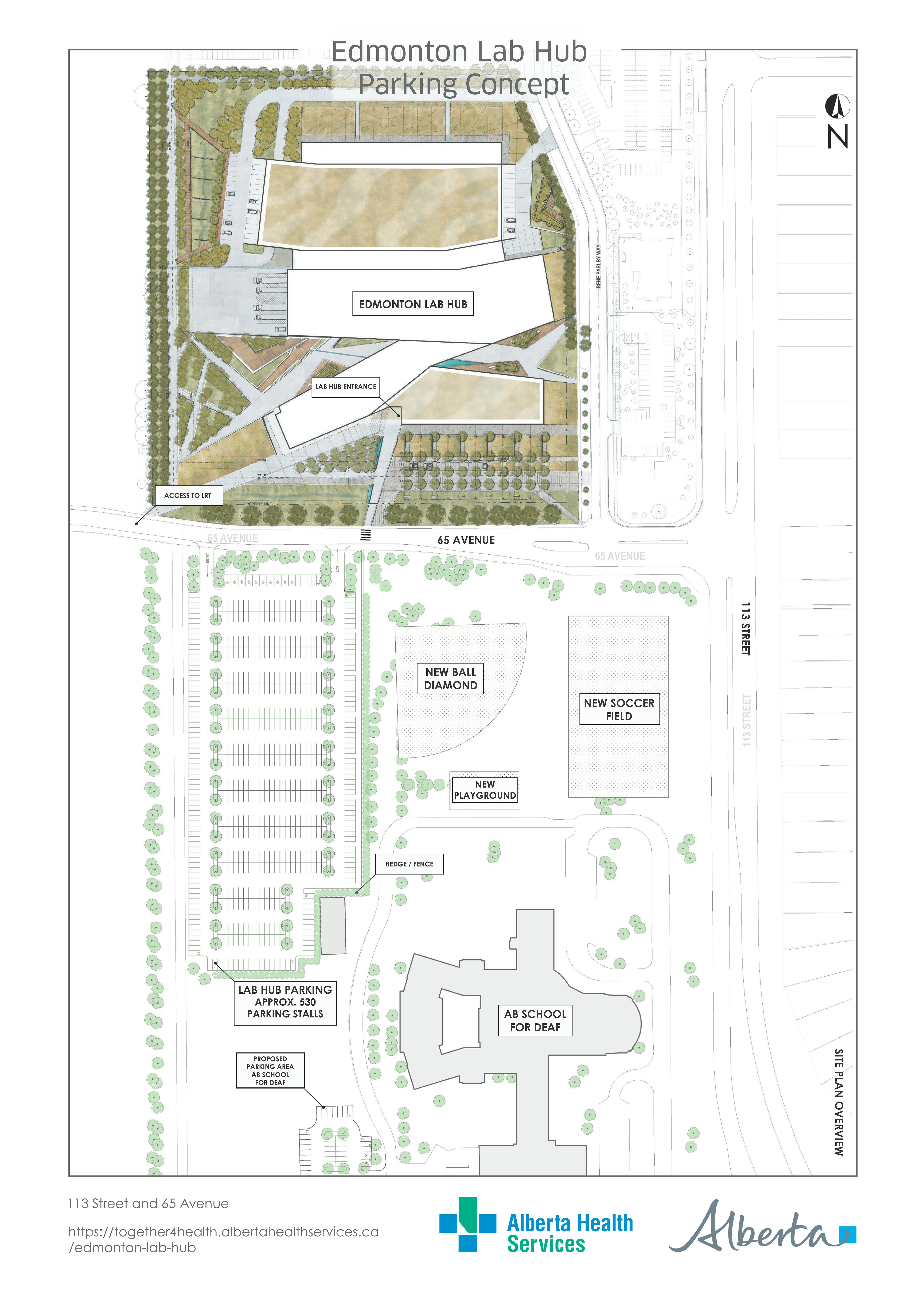 Edmonton Lab Hub Parking Concept
