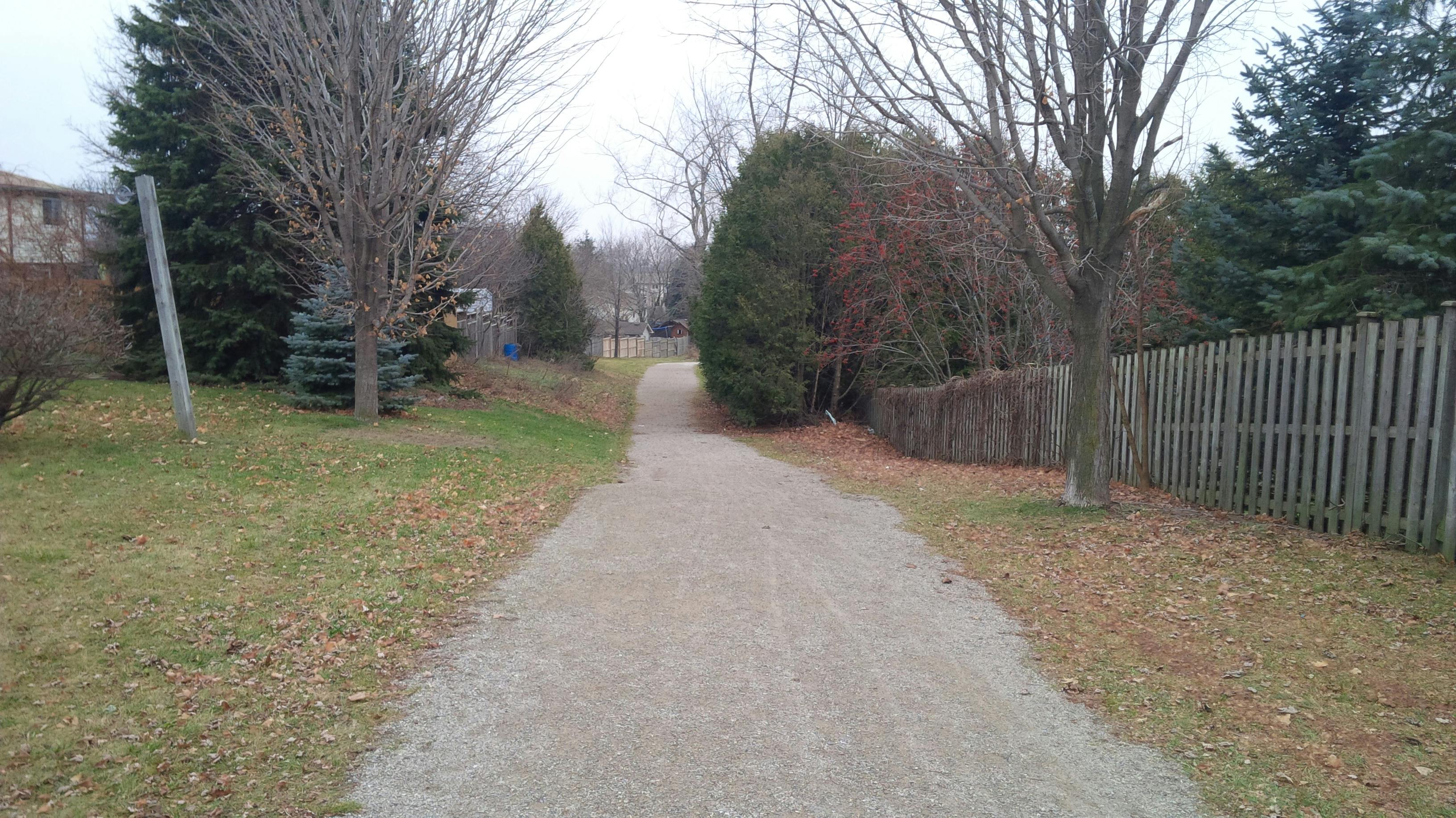 Trail conditions before paving