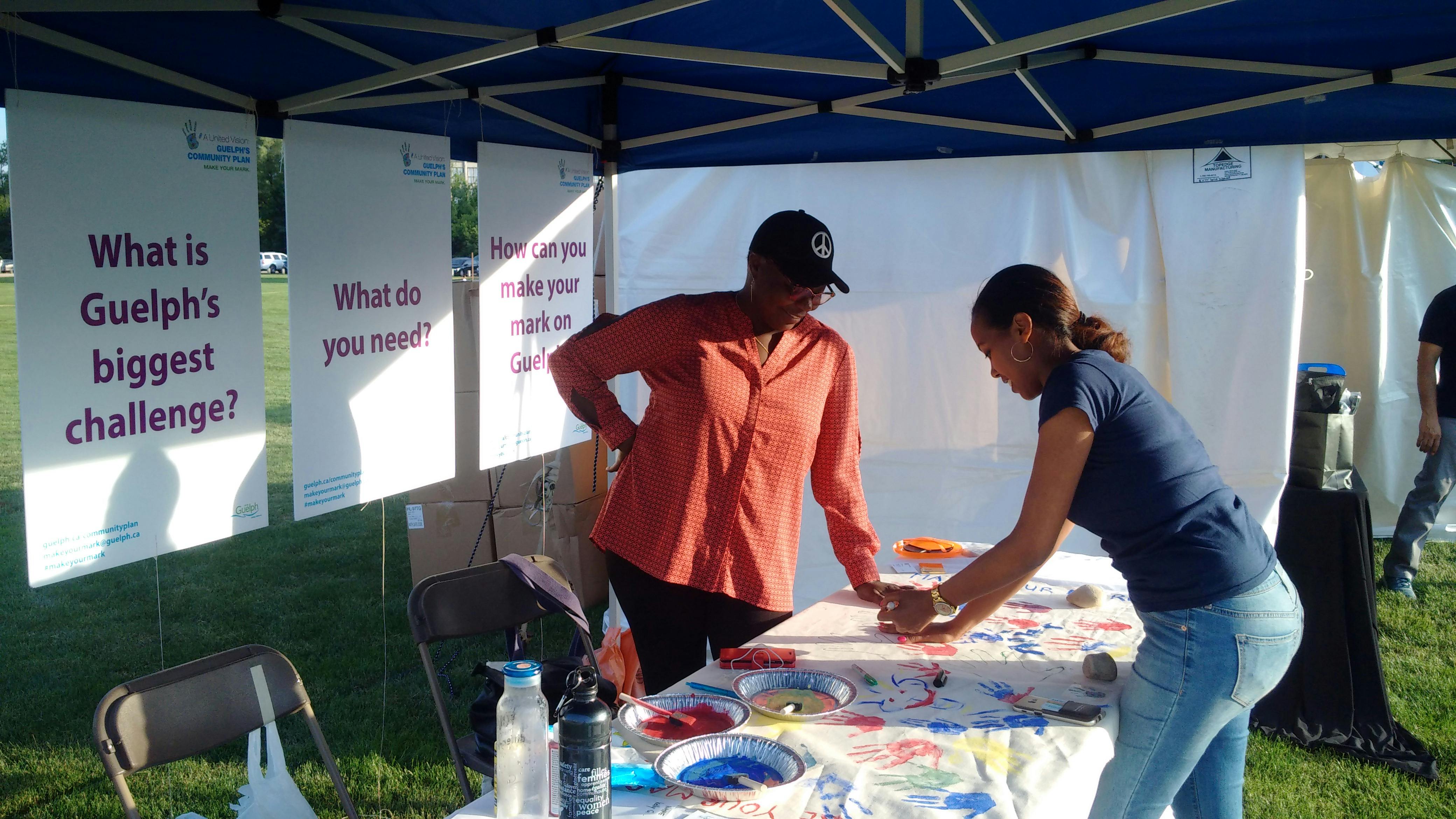 Marva's friend making her mark at the Multicultural Festival