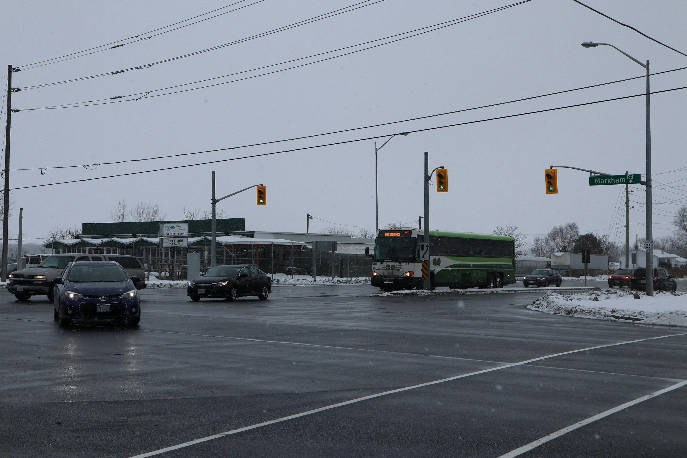 Markham Road looking north to Major Mackenzie Drive East