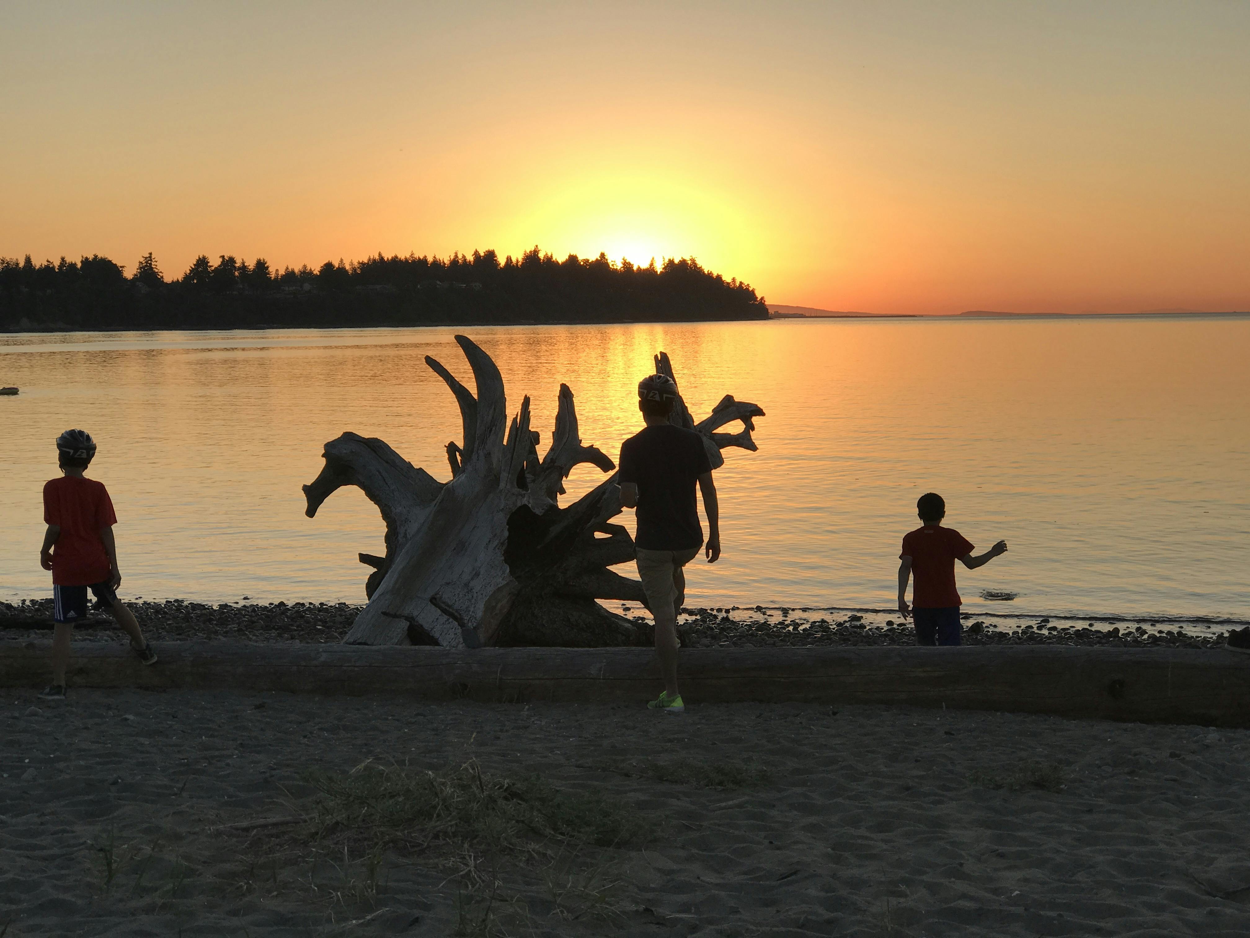 Parksville Bay at sunset