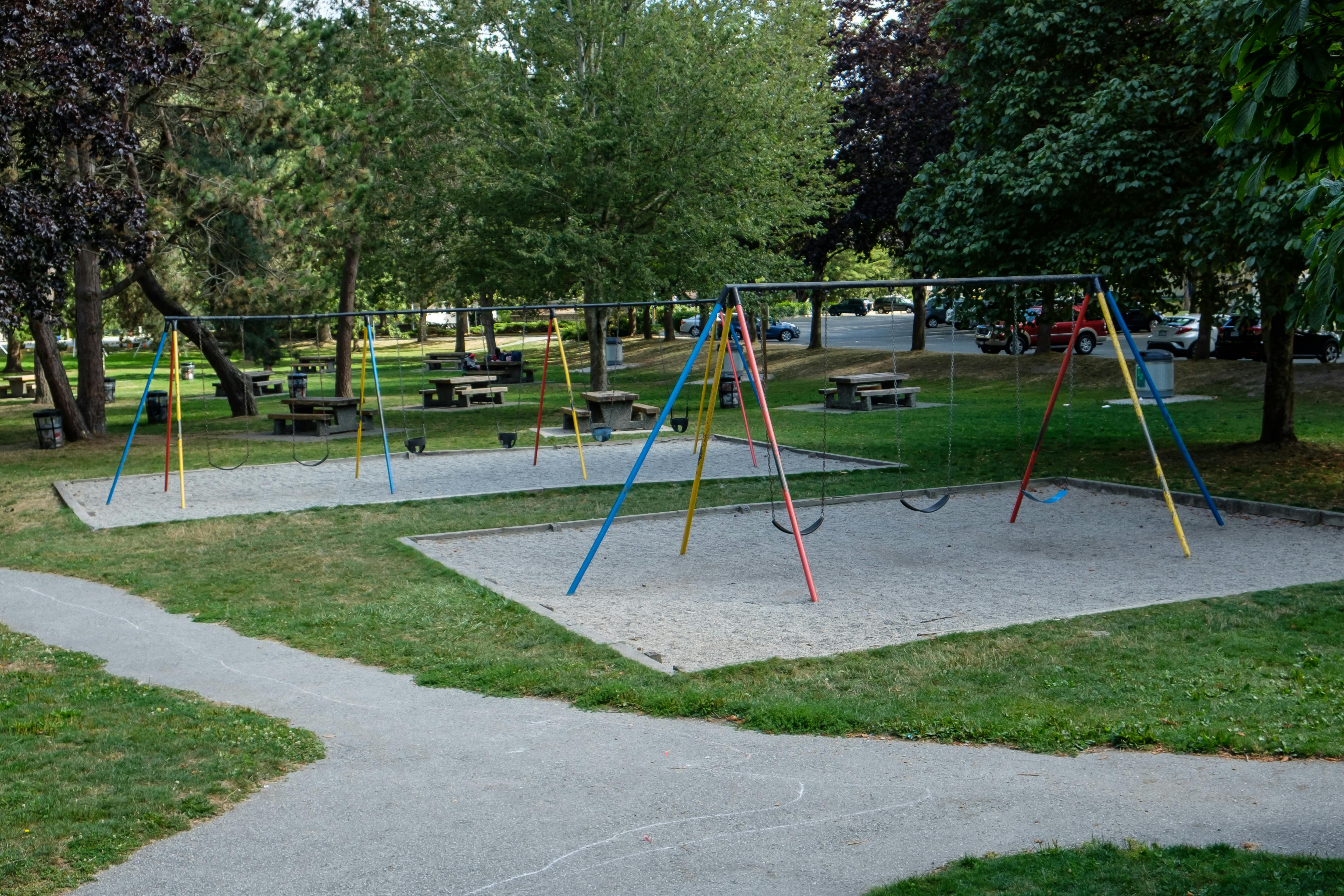 Swing and picnic area