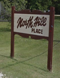 Original North Hill Place Sign