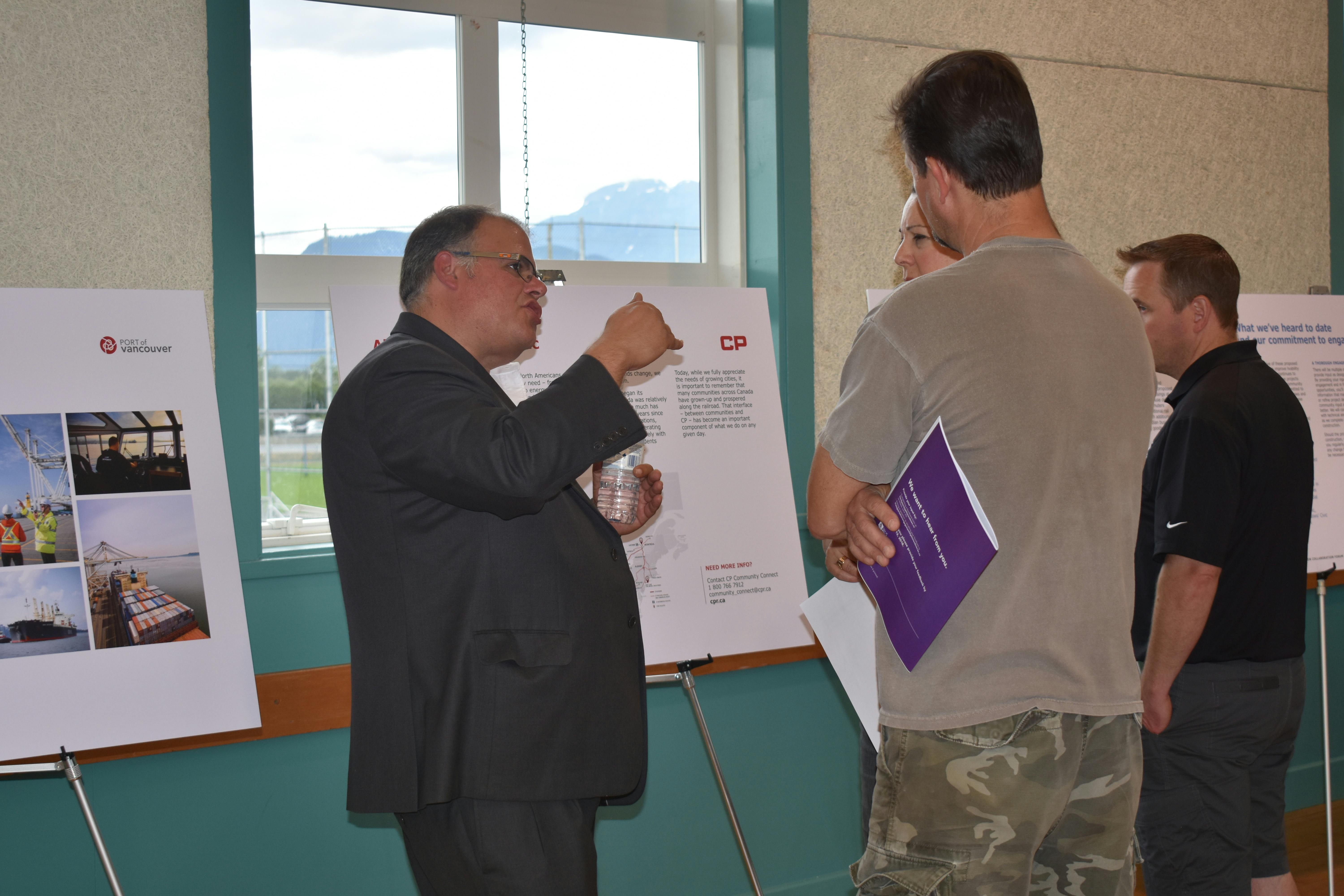 Canadian Pacific representative at Transportation Open House