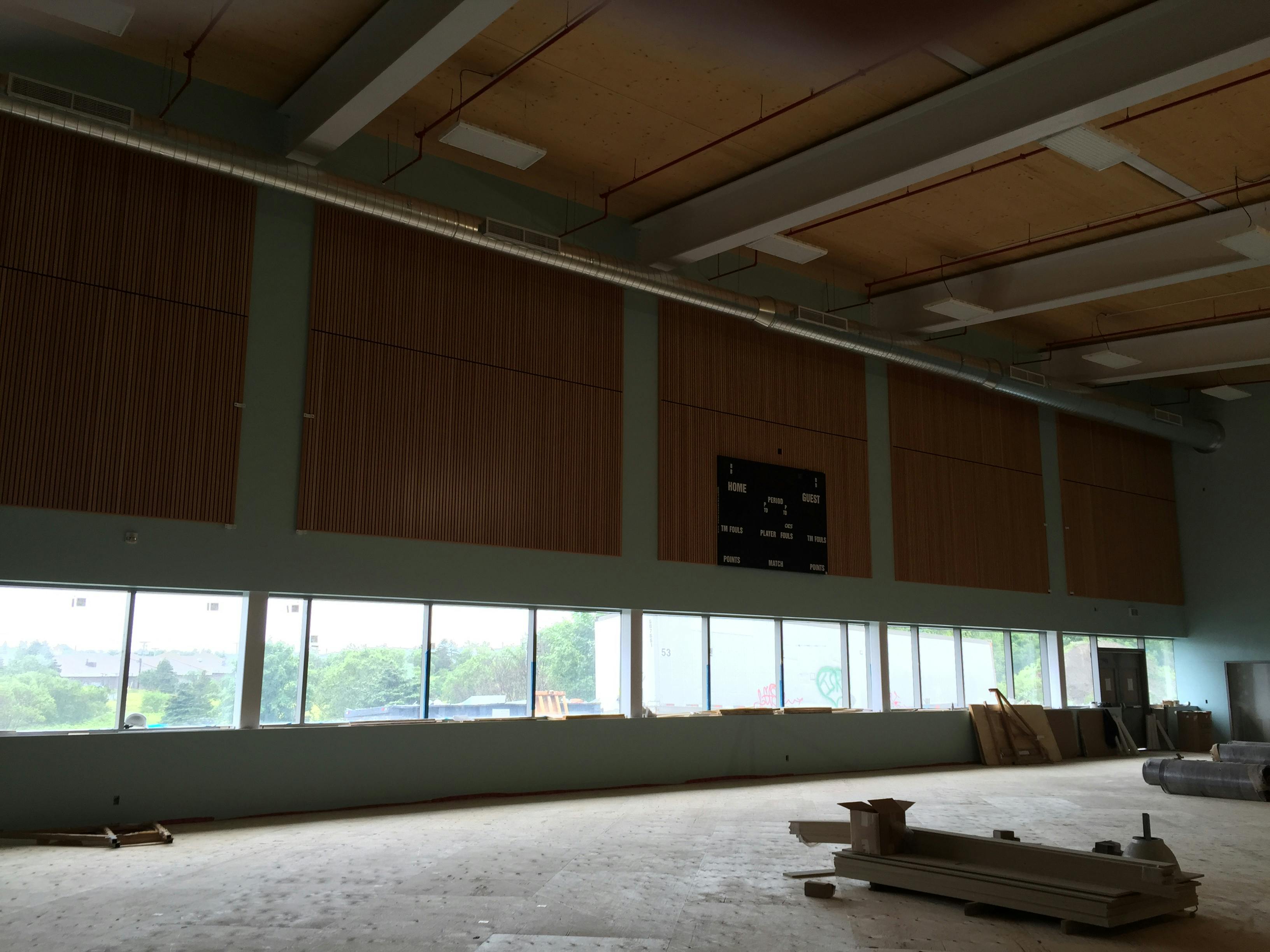 view of the gym, July 20
