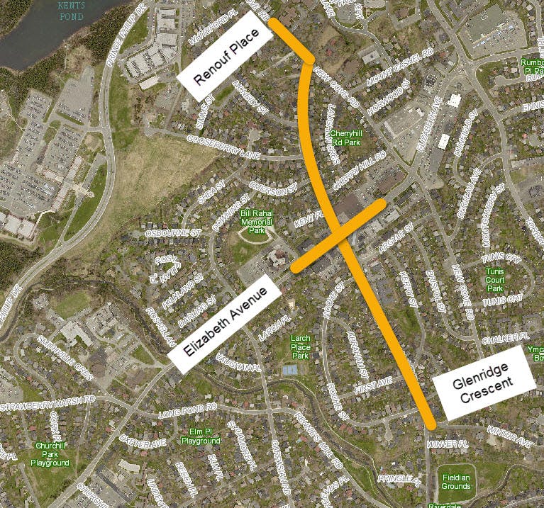 Portugal Cove Road Renouf Place To Glenridge Cres May 2019