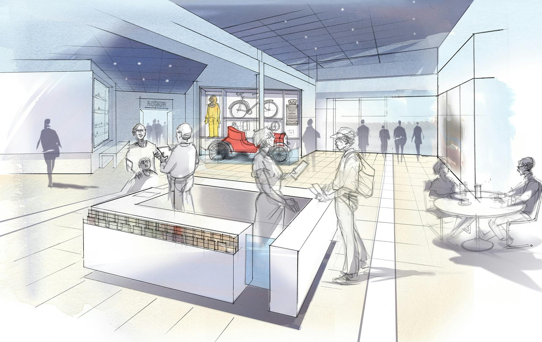 St. Catharines Museum: lobby rendering
