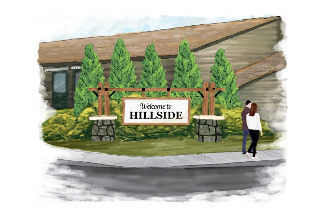 Example Entrance Feature Illustration of an entrance feature. This is an example illustration and not the proposed design.
