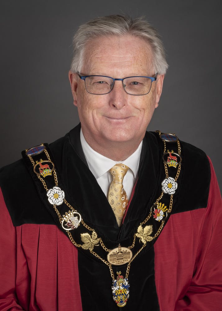 Team member, Mayor John Henderson